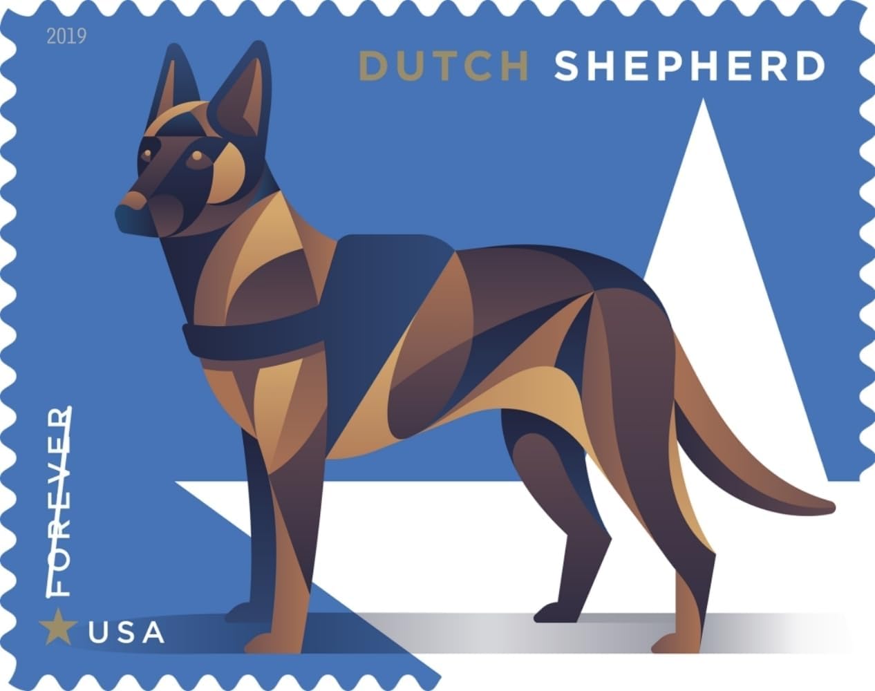U.S. Postal Service Military Working Dogs Forever Stamps - Sheet of 20 | Scott 4508B