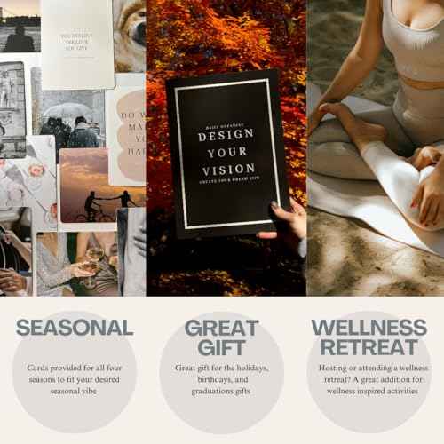 Daily Dopamine Vision Board Kit for Ambitious People- Foldable Mood & Dream Board for Manifestation, Visualization & Goal Setting|125 Aesthetic Photo & 25 Empowering Quote Cards| Vision Board Supplies