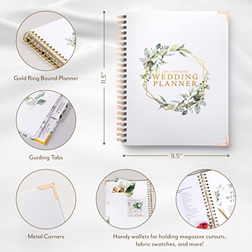 Your Perfect Day Floral Wedding Planner Book & Organizer - Bridal Binder with Countdown Calendar