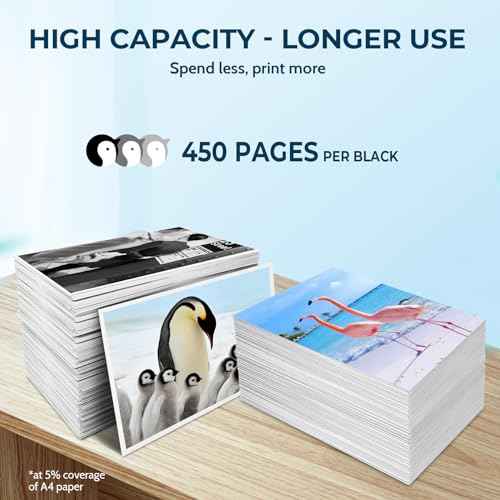 Penguin 275XL Black Ink Cartridge for Canon PG-275 Ink for Pixma TR4722 TR4720 TS3722 TS3720 TS3522 TS3520 TR4725 TR4700 Printers for Canon 275 Black Ink Cartridge (2 Pack)