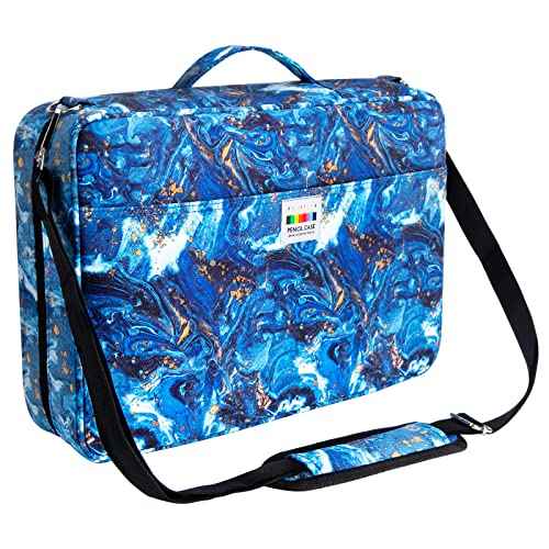 YOUSHARES Big Capacity Colored Pencil Case - 480 Slots large Pen Case Organizer with Multilayer Holder for Prismacolor Colored Pencils & Gel Pen (Quicksand Gold)