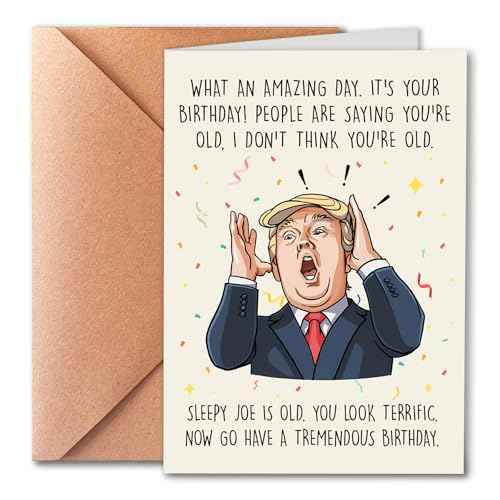 Funny Birthday Card, Birthday Cards for Men, Birthday Gifts for Dad, Mom, Husband, Wife, Grandpa, Grandma, Brother, Sister, Friends And Family.
