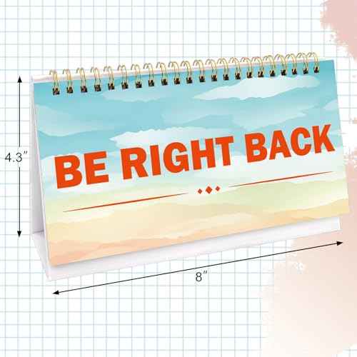 Fancy Land Funny Desk Signs for Office Novelty 30 Flip Over Messages Decor Accessory for Holiday Teachers Nurses Desktop Decor Coworkers Colleague Exchange Gag Gift Supplies