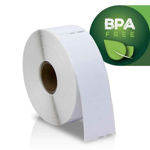 OfficeSmartLabels 1-1/8 x 3-1/2 inch Removable Address Labels, Compatible with 30252 (12 Rolls / 350 Labels Per Roll)