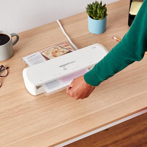 Amazon Basics 9-Inch Thermal Laminator Machine with Quick Warm-Up & 2 Heat Settings