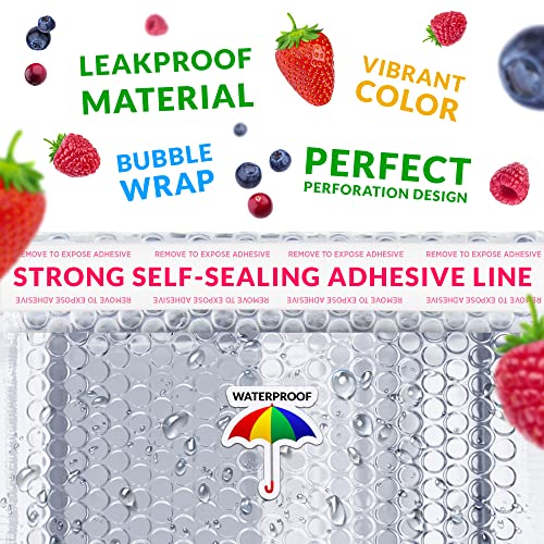 ABC PACK & SUPPLY Thermal Bubble Mailer, 13.75 x 10.5 Inches. Pack of 25 Metallic Bubble Mailers. Foil Insulated Mailers for Cold Shipping. Padded Envelopes Waterproof. Cold Insulated Shipping Bags