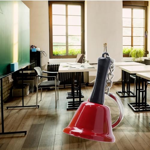 5PCS Hand Call Bell Set with Keychain - Wedding & Party Decoration, Dinner & Christmas Jingle Bells