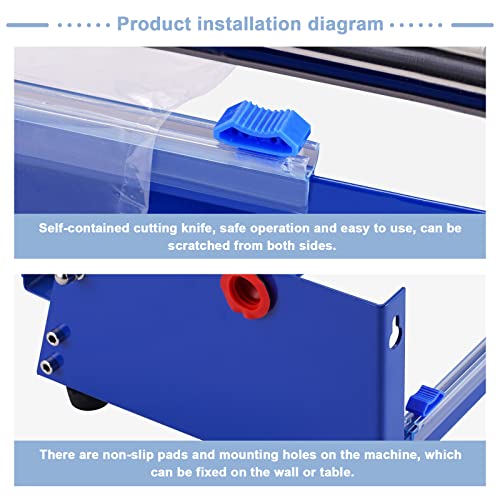 Stretch Film Dispenser, Hand Wrapping Machine, Tabletop or Wall Mount