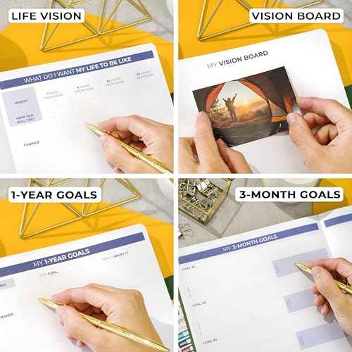 Clever Fox Planner PRO 2nd Edition ? Undated Weekly Agenda Planner for Setting Goals, Tasks & Time Management ? Life Organizer with To-do Lists & Habit Trackers ? Large, 8.5x11¡È (Forest Green)