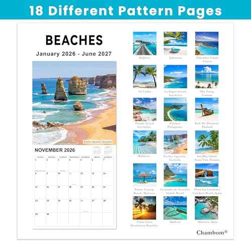 Calendar 2026-2027 - 18 Month Wall Calendar 2026-2027 JAN 2026 - JUN 2027, 2026-2027 Wall Calendar, Large Blocks, Calendar Wall for Office School Home Organizing & Planning, 12" x 24"(open)