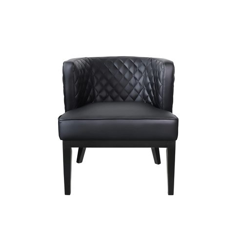 Boss Office Products Black Boss Office Ava Quilted Guest, Accent Or Dining Chair, "29"d x 25.5"w x 28"h" (B529QBK-BK)