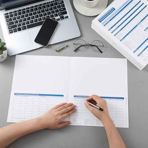 Faccito 35 Pcs Confidential Employee Record Folder Bulk Employee File Folders 9.5 x 11.5'' Payroll Record Book Personnel File Organizer for Manager Company Office Supplies Hr Staff Management
