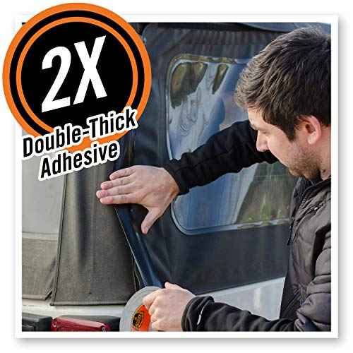 Gorilla Black Duct Tape, 1.88" x 12 yd, Black, (Pack of 4)