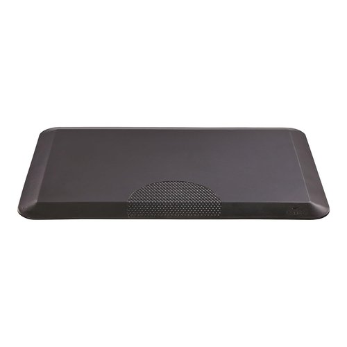 Safco Anti-Fatigue Mat, 20" x 30", Reduces Fatigue, Increases Comfort, Durable Self-Skinning Polyurethane for Home & Office, Black