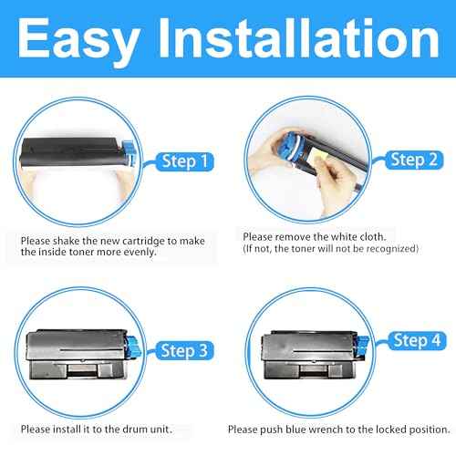 LCL Compatible Toner Cartridge Replacement for OKI 43502001 7000 Pages B4550 B4550n B4600 B4600n (2-Pack Black)