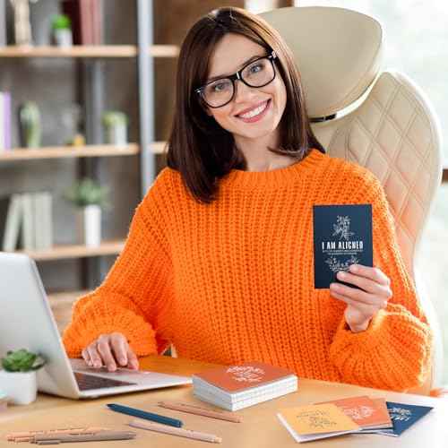 48 Set/96 Pcs Positive Affirmation Gift Set Gratitude Notebooks with Pens Small Bags Motivational Encouragement Notepads Daily Affirmations Journal for Women Stress Relief Self Care (Simple)