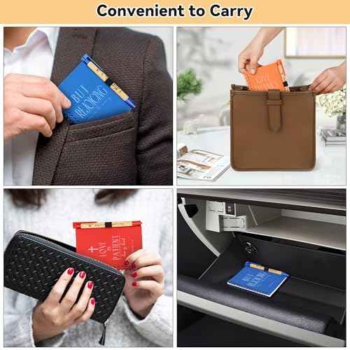 28 Sets of Multicolored Christian Prayer Journals in Bulk small notepad 5.43¡± x 4.33¡± Spiral Notebooks with Matching Pens - Christmas Gifts,Church Members & Bible Study Groups