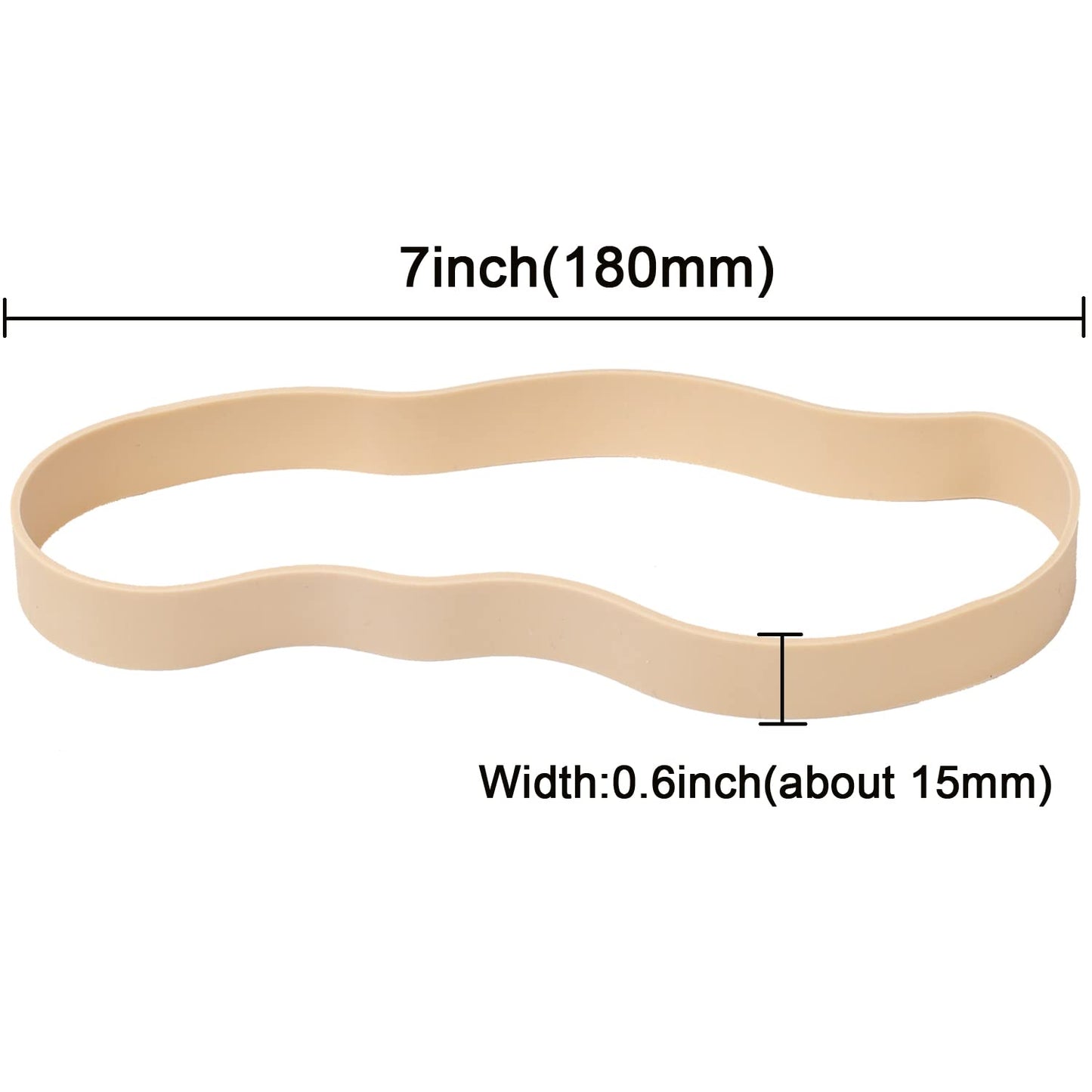 AMUU Rubber Bands Thick Size #107 Wide 30 Pack Big Elastics Bands Large Long Rubber Bands for Office Supply File Folders Box Books Gifts Notebook(7" x 5/8")