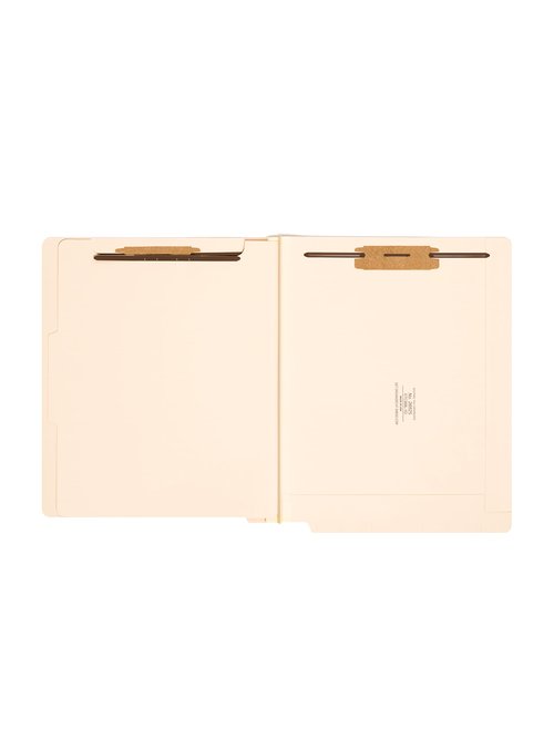 Smead End Tab Classification File Folder, 1 Divider, 2" Expansion, Letter Size, Manila, 10 per Box (26825)