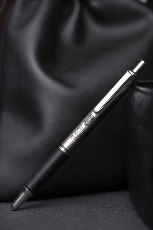Zebra Pen G-402 Gel Pens 12-Pack, Black Ink, 0.5mm Fine Point, Stainless Steel Barrel, Comfortable Rubberized Grip, Secure Metal Clip, Shirt Pocket-Friendly (49210)