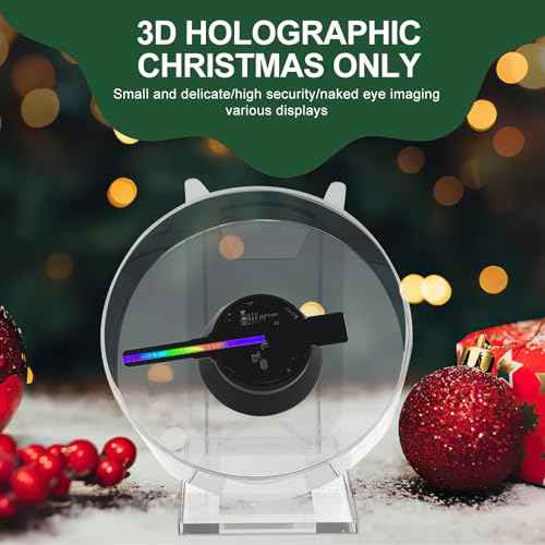 Hologram Fan, 88*88mm 3D Hologram Fan Holographic Projector with 480*480 resolution Design for excellent 3D effects