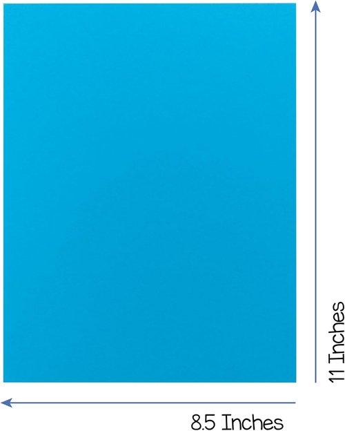 Hygloss Dark Blue Colored Paper - Acid-Free, Fade-Resistant, 24 lb, 8.5x11-Inch, 90 Sheets