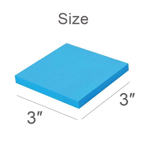 Sticky Notes 3x3 Inches,Bright Colors Self-Stick Pads, Easy to Stick for Home, Office, Notebook, 48 Pads/Pack