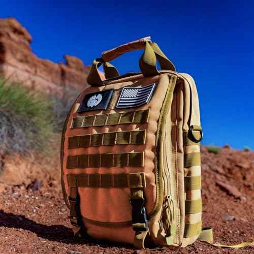 TORCH MOLLE Urban Commuter Backpack Laptop Bag Rucksack for Hiking Cycling Crossfit Light Rucking EDC Gear V2 (Desert)