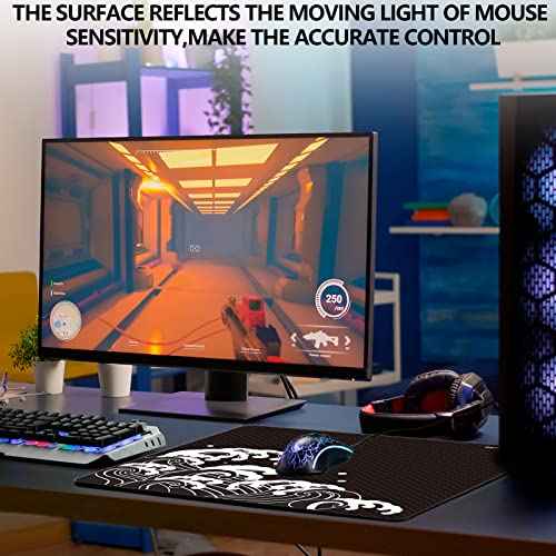 X-Raypad Aqua Control Plus Wave Gaming Mouse Pad, Ultra-High Precision Mouse Pad with Perfect Speed and Control Capability, Consistent X and Y Glide, Designed for Fps Players with Low DPI Requirements