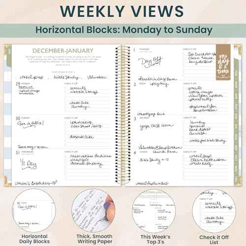 bloom daily planners x Cleerely Stated 2026 Planner (January 2026 - December 2026) Hardcover Calendar Year Organizer - Religious Faith Based Monthly/Weekly Christian Agenda Book - 7" x 9"
