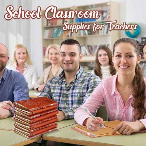 14 Pcs Teacher Appreciation Gifts Bulk Teacher PU Leather Journal Teacher Gifts Writing Notebook for Teacher's Day Graduation Gifts, 14 Styles