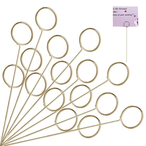 40Pcs 12 Inch Round Floral Pick Card Holders for Flower Arrangements & Bouquets