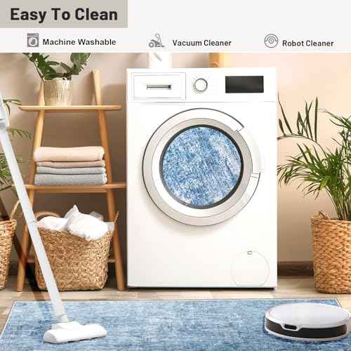 Office Chair Mat, 48¡±X60¡± Non-Slip Backing Desk Chair Mat for Hardwood Floor,Heavy Duty Computer Chair Mat,Low Pile & Smooth Gliding Floor Mat for Office Chair, Easy to Clean Office Rug(Blue-White)