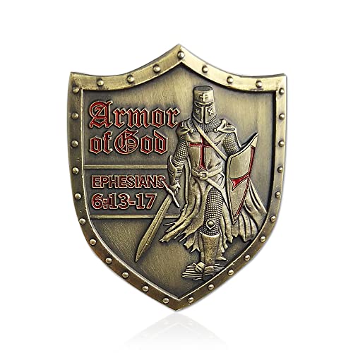 AtSKnSK Put On The Whole Armor of God Challenge Coin Eph 6:13-17 Pack of 5