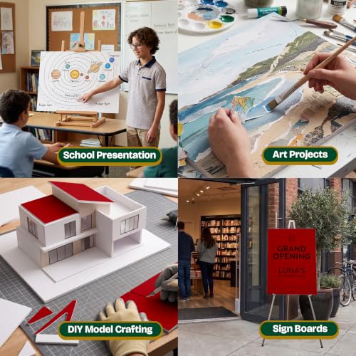 BAZIC Red Foam Board 20 x 30 in 25-Pack for Crafts & Projects