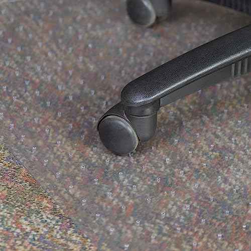 Romig Gripper Computer Office Desk Chair Mat for Carpeted Floors with Lip, Anti-Slip, Thick 2.2mm, 36 x 48 inch, Perfect for Work or Home Offices - Clear
