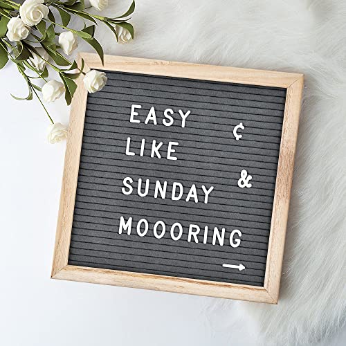 Veskaoty 3/4 Inch White Felt Letter Board Refill Kit - 294 Pcs for Messages