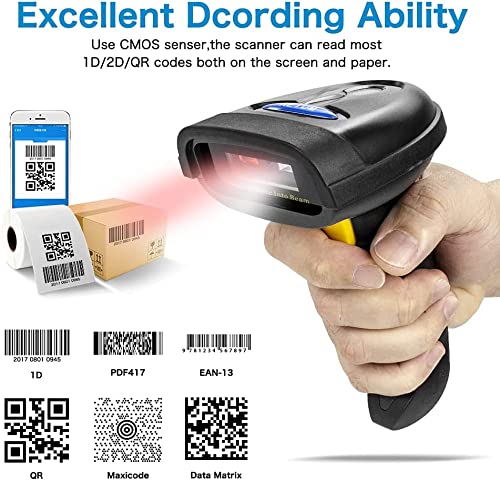 NETUM NT-1228BL 2D Barcode Scanner Wireless Bluetooth USB Handheld for QR Data Matrix