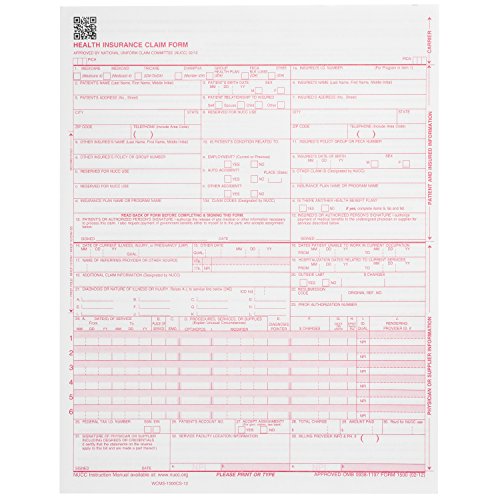Blue Summit Supplies CMS-1500 Forms 500 Count, HIPAA Compliant Laser Printing