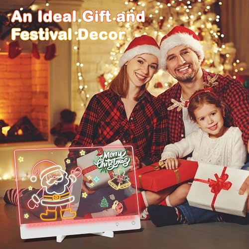 White Rechargeable Lumi LED Drawing Board 14x10 Inches Wireless Light-up Art Board