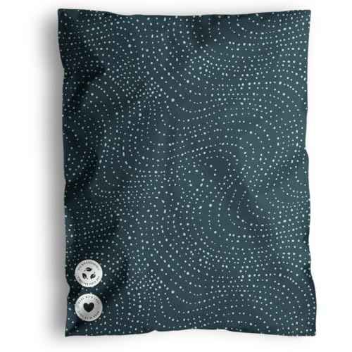 Poly Mailers 19x24-25 Pack Biodegradable Shipping Bags for Clothes and Large Items - Impack Self-Seal Waterproof Thick Mailing Envelope for Accessories & Clothing - Wavy Dots