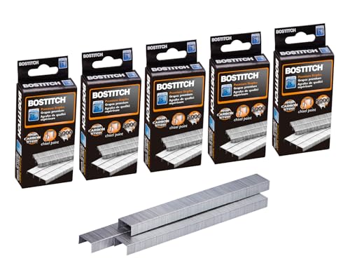 Bostitch 1/4 in Full-Strip Staples, 25,000-ct (5 Boxes x 5,000) – Brand: Bostitch