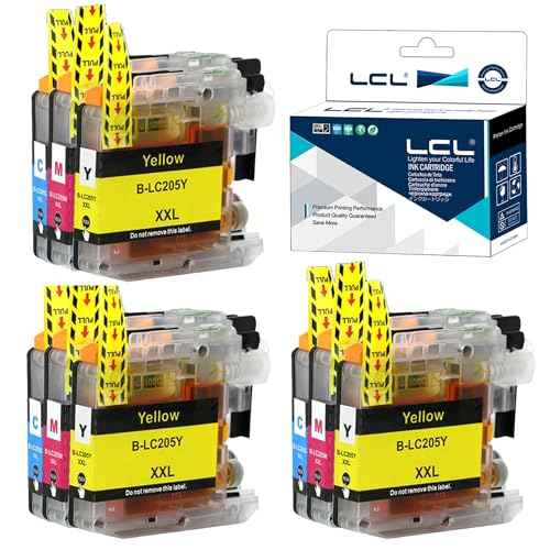 LCL Compatible Ink Cartridge Replacement for Brother LC205 LC205CL LC2053PKS LC205C LC205M LC205Y XXL LC2033PKS LC2013PKS Super High Yield for MFC-J4320DW MFC-J4420DW MFC-J4620DW MFC-J5520DW (3C3M3Y
