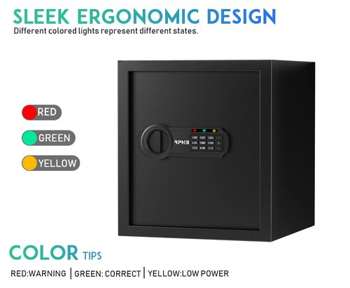 RPNB Deluxe Safe and Lock Box,Digital Keypad Safe Box,Steel Alloy Small Safes, Keypad Lock,Perfect for Home Office Hotel Business Jewelry Cash Use Storage,1.2 Cubic Feet