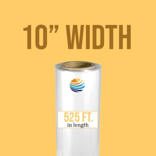 525' Shrink Wrap Film Heat Wrap POF Centerfold - Polyolefin 75 Gauge High Quality Heavy Duty (10")