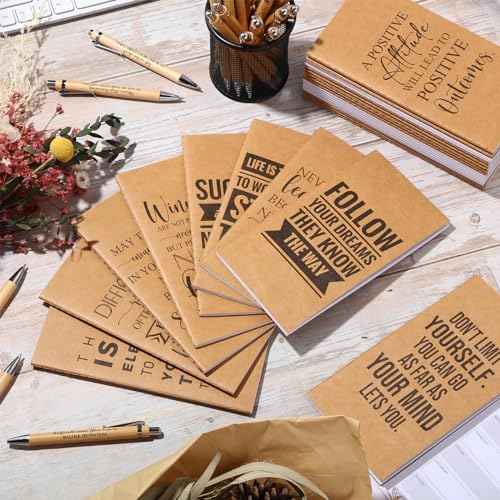 Spakon 40 Sets Bulk Pocket Planners with Pens 2026-2027 Small Daily Weekly Calendar Mini Inspirational Journal to Do List Goals Notepad Employee Appreciation Gift for Coworker Teacher Student