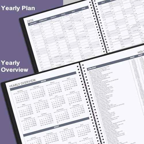 2026 Appointment Book - 2026 Daily Hourly Planner, Large Planner Weekly Monthly Appointment Book 2026, 8.5" x 11", Jan 2026- Dec 2026 Planner with 15-Minute Interval - Black