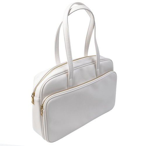 Benfan Laptop Tote for Men & Women 14Inch Computer Bags Briefcase Business Office Travel Work Handbag Carrying Bag with Large Front Pocket Color White
