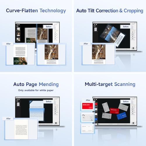 CZUR Shine Ultra Smart Portable Document Scanner for A3 & A4 Books, Thin Book Scanner