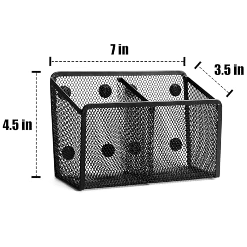Ameceres 2-Slot Magnetic Pencil Holder Whiteboard & Locker Organizer - 1 Pack